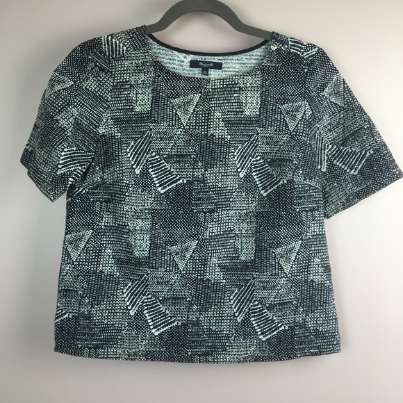 Madewell Geometric Textured Top XS - Picture 2 of 8